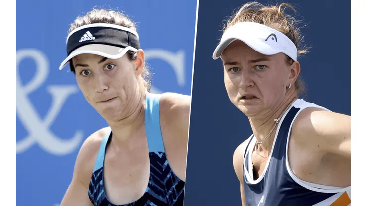 Garbiñe Muguruza vs. Barbora Krejčíková por el WTA Finals de Guadalajara (Foto: Getty Images).