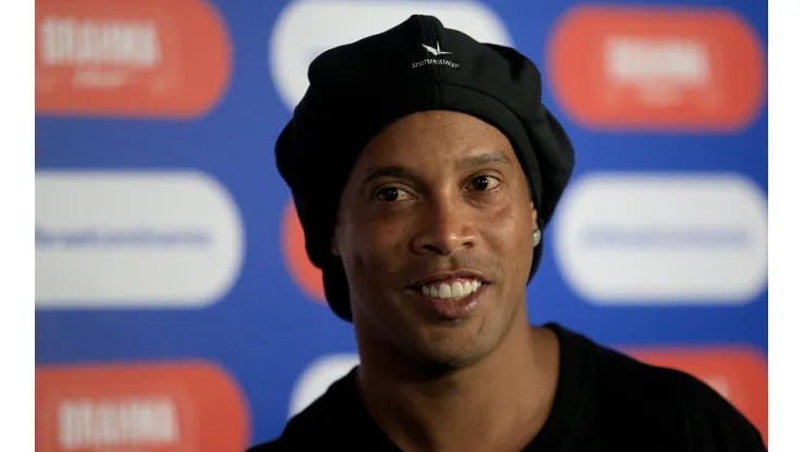 Ronaldinho en un evento durante la Copa América.