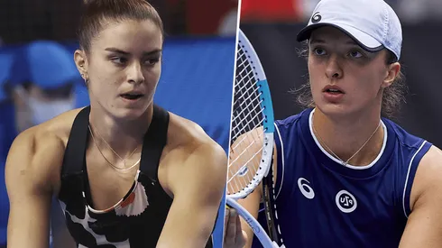 María Sakkari vs. Iga Swiatek por el WTA Finals de Guadalajara. (Fotos: Getty Images).