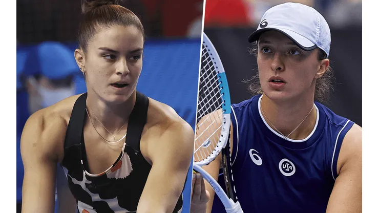 María Sakkari vs. Iga Swiatek por el WTA Finals de Guadalajara. (Fotos: Getty Images).