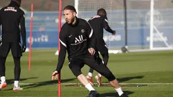 Ramos en entrenamiento de PSG.