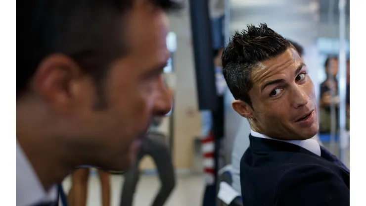 Cristiano Ronaldo y su representante, Jorge Mendes.