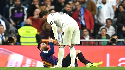 Messi y Ramos como jugadores de Barcelona y Real Madrid.