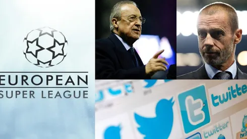 Florentino Pérez y Aleksander Ceferin, presidentes de la Superliga y UEFA.