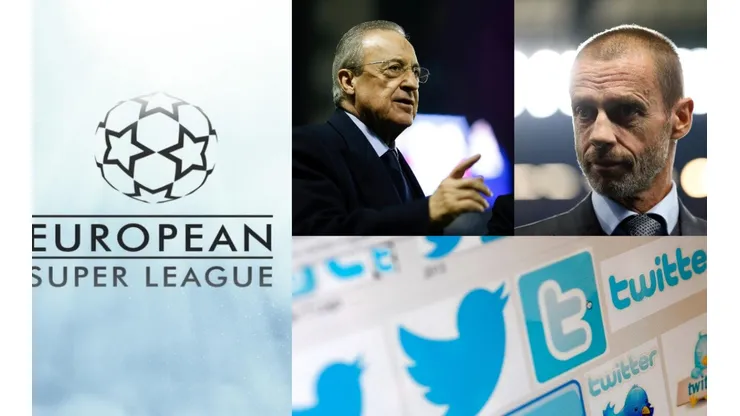 Florentino Pérez y Aleksander Ceferin, presidentes de la Superliga y UEFA.