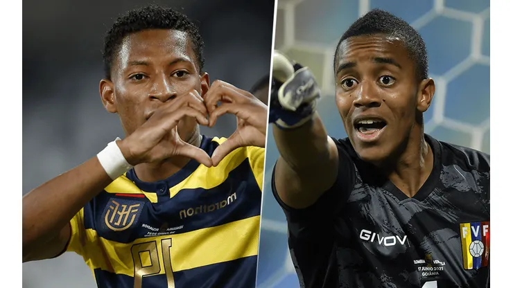 Ecuador y Venezuela se enfrentan por las Eliminatorias Sudamericanas (Fotos: Getty).