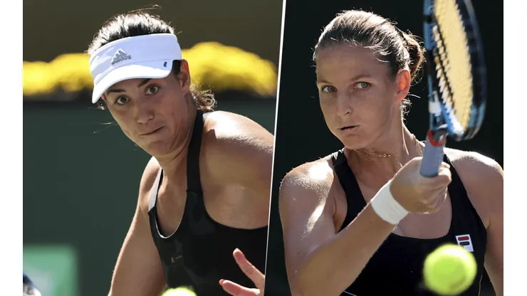 Garbiñe Muguruza vs. Karolína Plíšková por el WTA Finals de Guadalajara (Foto: Getty Images).