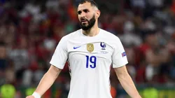 Karim Benzema en un encuentro con Francia.