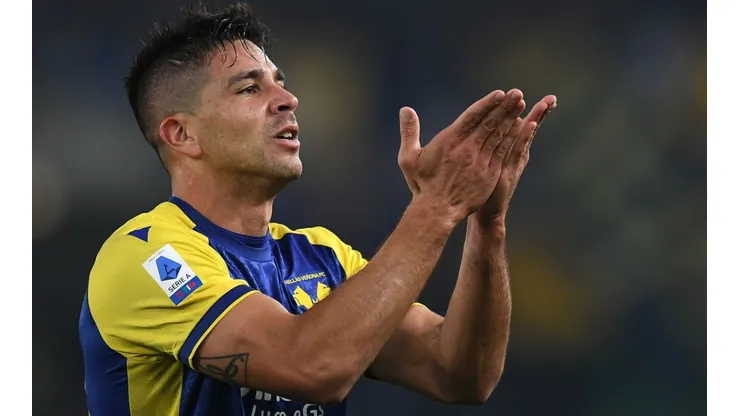 Giovanni Simeone, delantero del Hellas Verona.