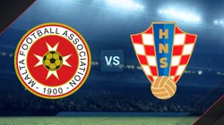 Malta y Croacia se enfrentan por las Eliminatorias UEFA.