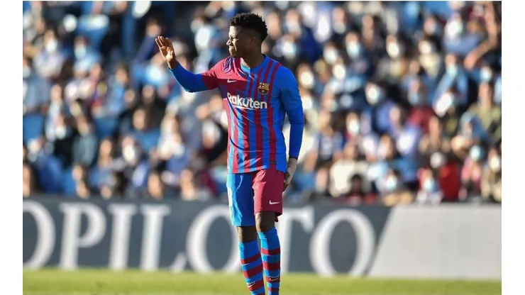 Ansu Fati se lesionó en el último partido de Barcelona ante Celta.