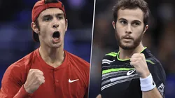 Lorenzo Musetti vs. Hugo Gaston por el Next Gen ATP Finals. (Fotos: Getty Images).