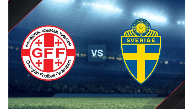 Georgia y Suecia se enfrentan por las Eliminatorias UEFA.