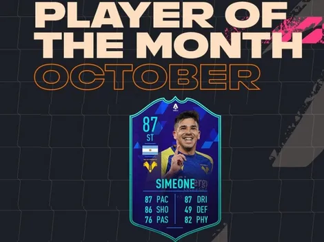 Gio Simeone recibe una carta especial en el Ultimate Team del FIFA 22