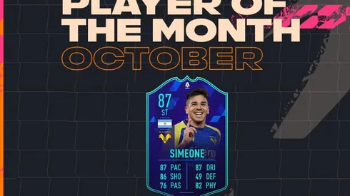 Gio Simeone recibe una carta especial en el Ultimate Team del FIFA 22