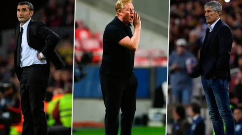 Ernesto Valverde, Ronald Koeman, Quique Setién