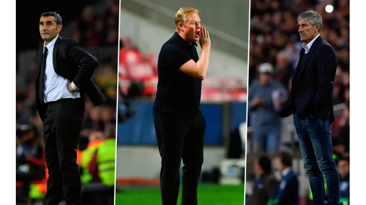 Ernesto Valverde, Ronald Koeman, Quique Setién