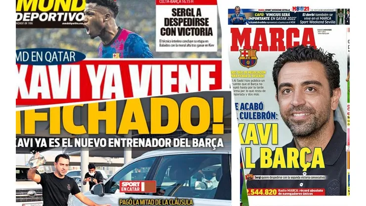 Portadas de Xavi en España.