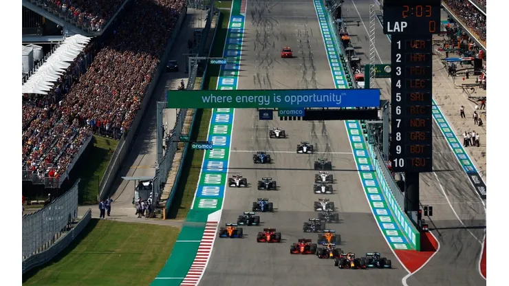 Así fue la largada en Estados Unidos, ¿cómo saldrá el GP de México? (Foto: Getty Images).