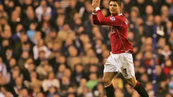 Ronaldo en acción en Old Trafford.