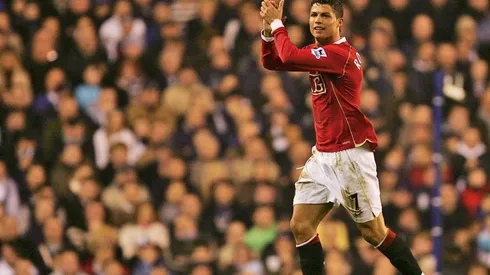 Ronaldo en acción en Old Trafford.