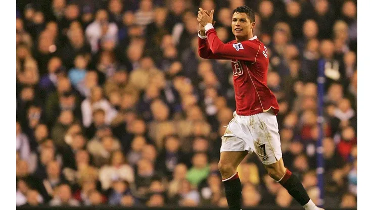 Ronaldo en acción en Old Trafford.
