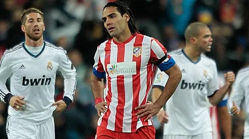 Falcao García frente a Real Madrid.