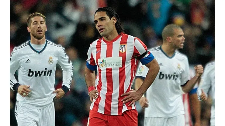 Falcao García frente a Real Madrid.