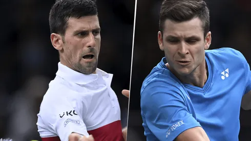 Novak Djokovic vs. Hubert Hurkacz por el Masters 1000 de París (Foto: Getty Images).