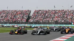 Toma de una de las primeras curvas transitadas en el último GP de México, afrontado en 2019 (Foto: Getty Images).