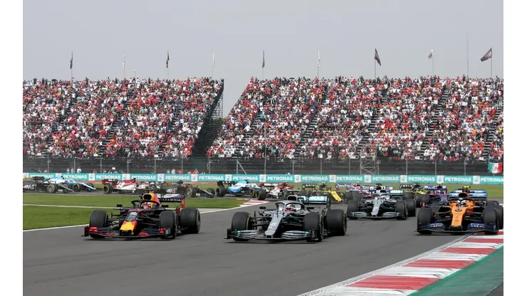 Toma de una de las primeras curvas transitadas en el último GP de México, afrontado en 2019 (Foto: Getty Images).