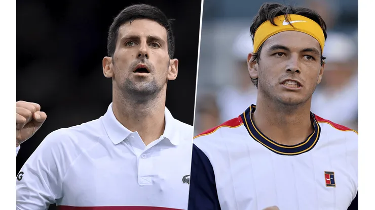 Novak Djokovic vs. Taylor Fritz por el Masters 1000 de París (Foto: Getty images).
