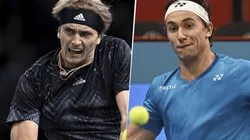 Alexander Zverev vs. Casper Ruud por el Masters 1000 de París (Foto: Getty Images).