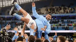 Sergio Agüero, con City.