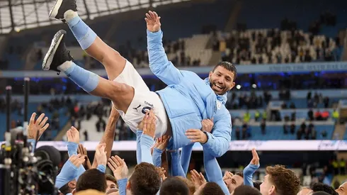 Sergio Agüero, con City.