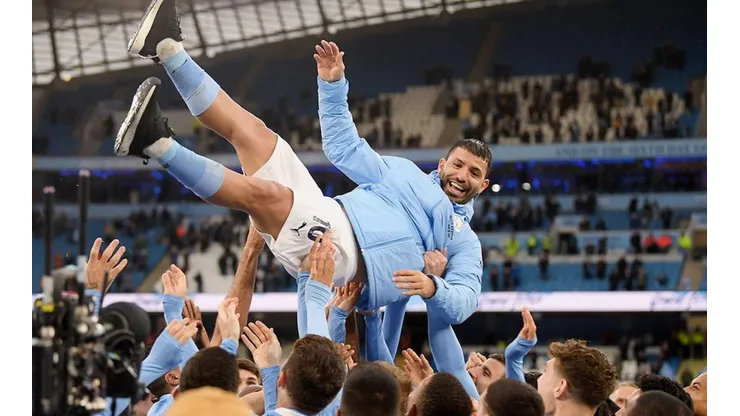 Sergio Agüero, con City.