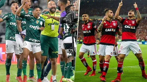 Palmeiras y Flamengo.