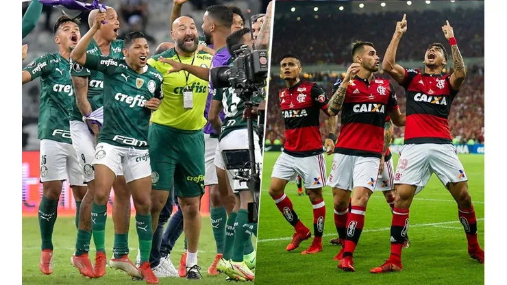 Palmeiras y Flamengo.