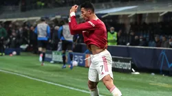 Cristiano Ronaldo y su particular festejo.