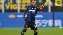 Vidal en acción con Inter.