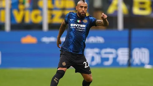Vidal en acción con Inter.