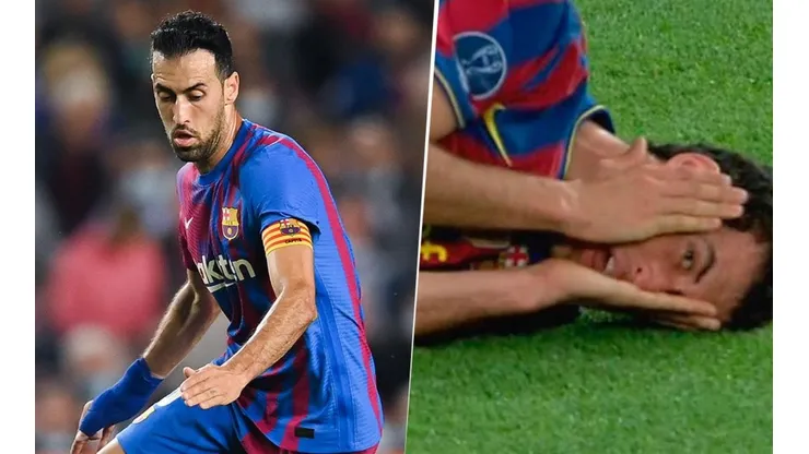Sergio Busquets, siempre con jugadas particulares.
