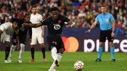 Momento del gol de Lille.