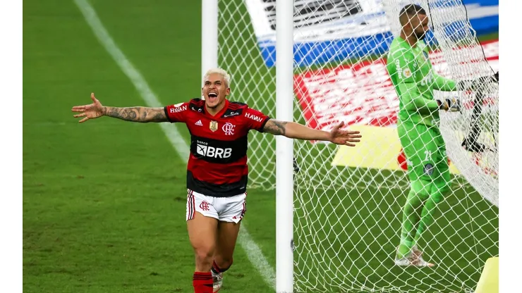 Pedro, autor de un gol en la última victoria de Flamengo ante Palmeiras.