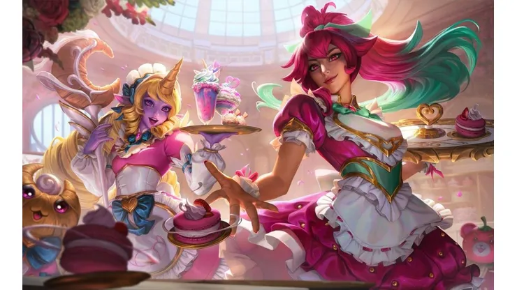 Primer vistazo a la nueva línea de aspectos Cafe Cutie en League of Legends