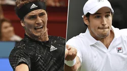 Alexander Zverev vs. Dušan Lajović por el Masters 1000 de París (Foto: Getty Images).