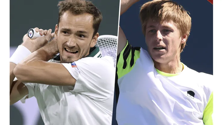 Daniil Medvedev vs. Iliá Ivashka por el Masters 1000 de París (Foto: Getty Images).