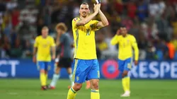 Zlatan Ibrahimovic en un encuentro con Suecia.
