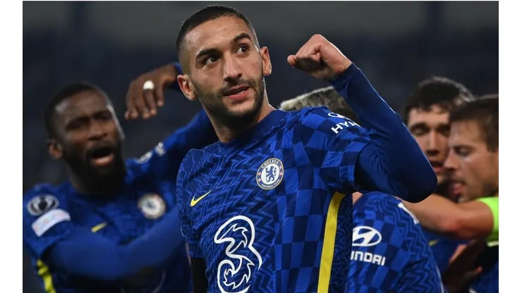 Hakim Ziyech, autor del gol del triunfo de Chelsea en Suecia.