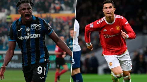 Duván Zapata y Cristiano Ronaldo